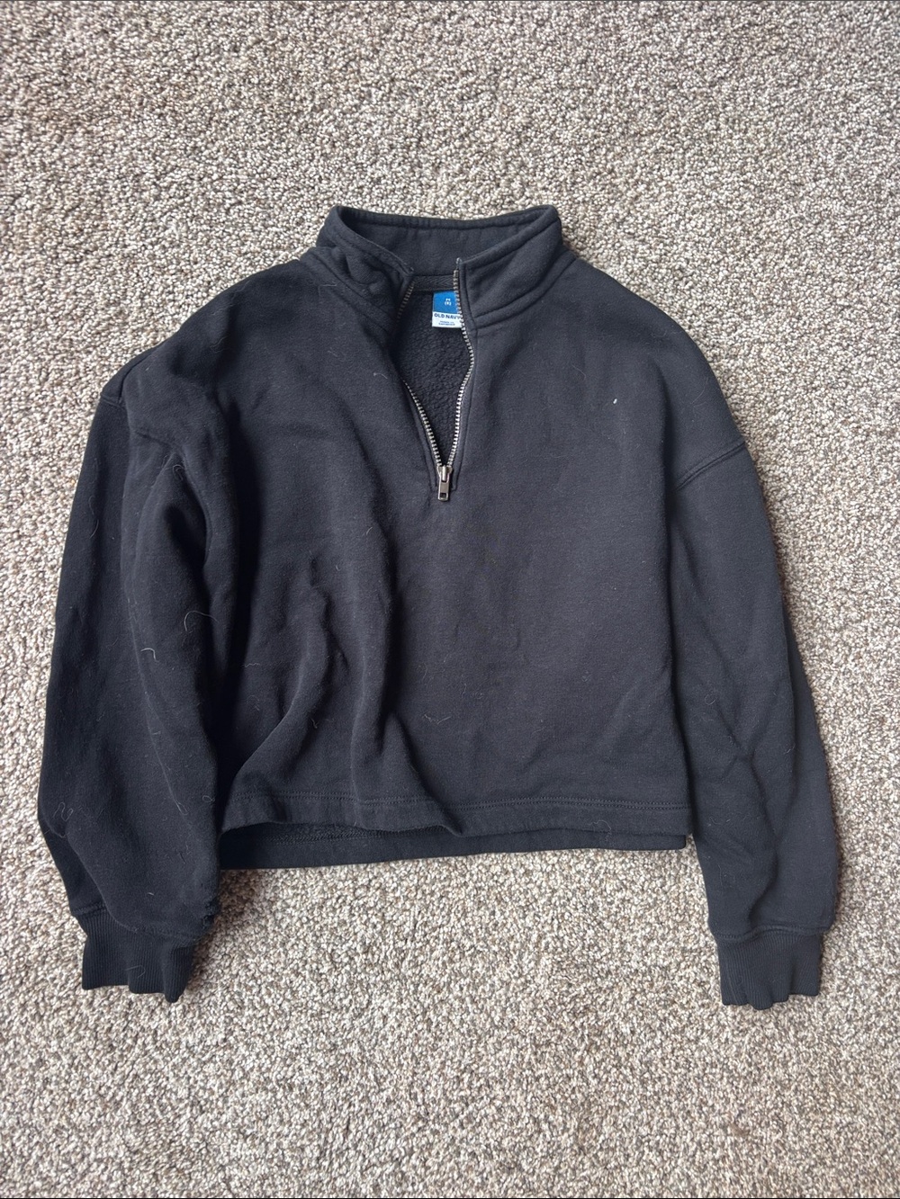 Old Navy Black Half-Zip Kids Pullover Jacket